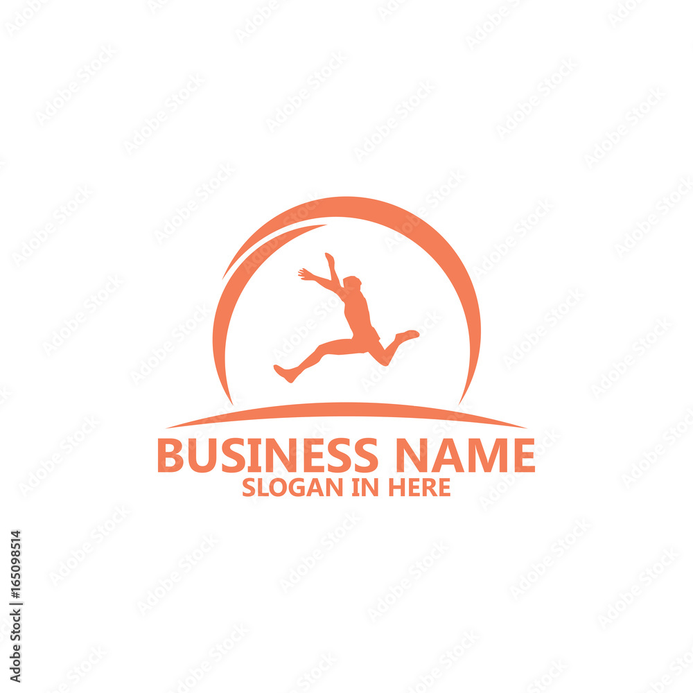 Long Jump Logo Template Design Long Jump Logo Template Design