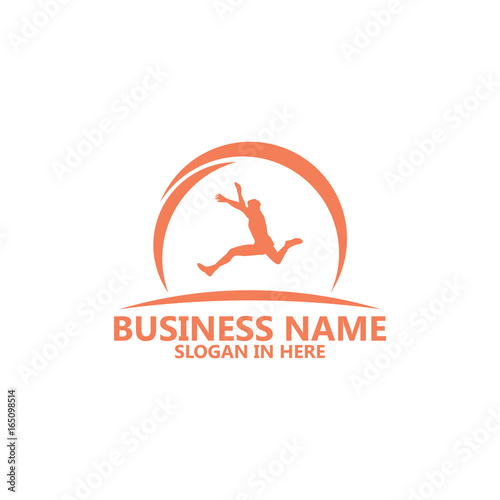 Long Jump Logo Template Design