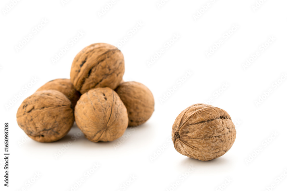Walnuts isolated on white Walnuts isolated on white