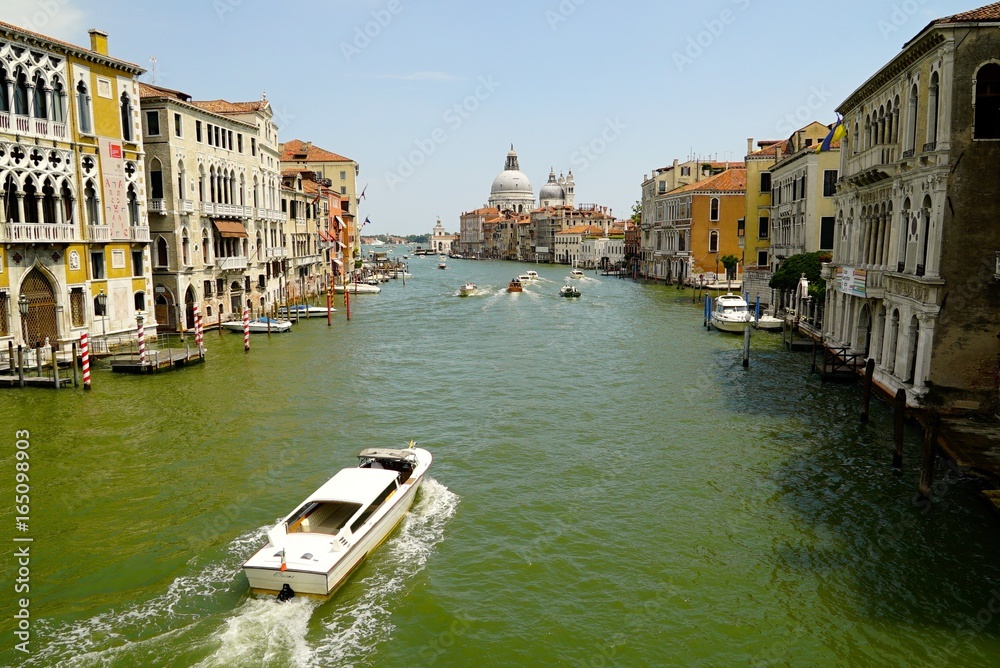 View of the Grand Canal with Santa Maria della Salute in the background