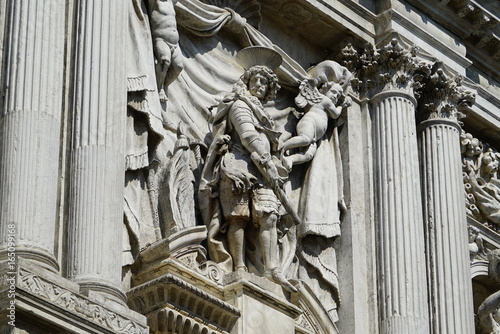 Statue from the church of Santa Maria del Giglio
founded around 900AD photo