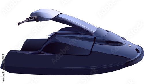 Black Jet Ski