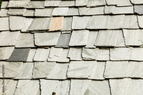 Background wall made of grey stone rocks