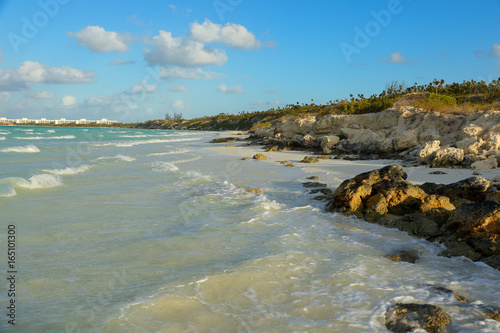 Playa Pilar beach on Cayo Coco island in Cuba photo