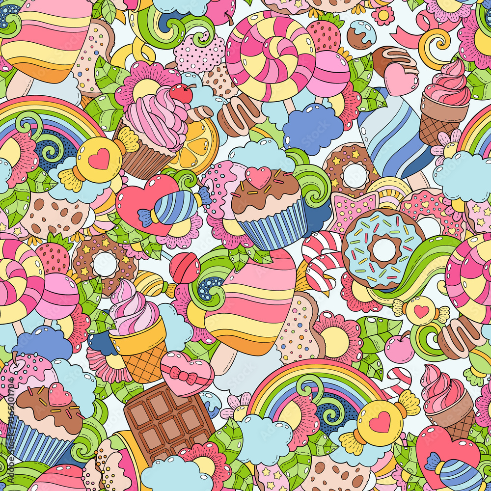 Premium Vector  Abstract sweet candy background