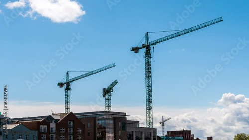Construction crane in Dublin, Ireland