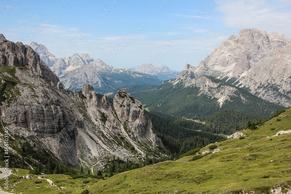 Dolomiten mit den Drei Zinnen in Südtirol
