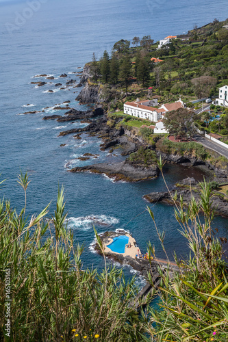 Pool in the Sea in the coast of S. MIguel Island photo