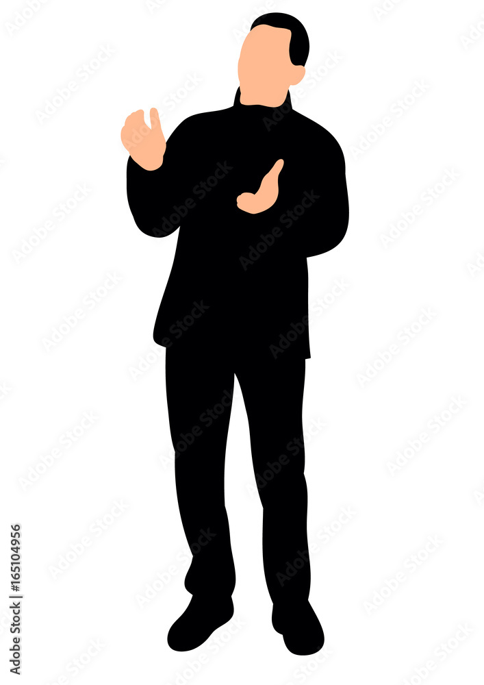 isolated, silhouette man rejoicing isolated, silhouette man rejoicing