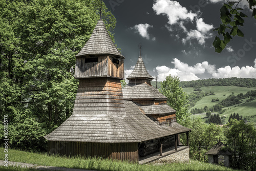 The Greek Catholic wooden church of St Cosmo and Damian, Slovakia