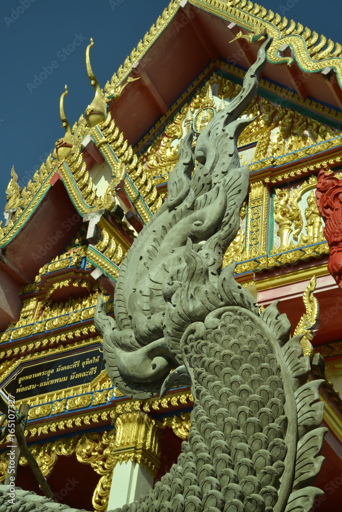 Buddhistische Tempel in Nakhon Phanom, Thailand an der Grenze zu Laos