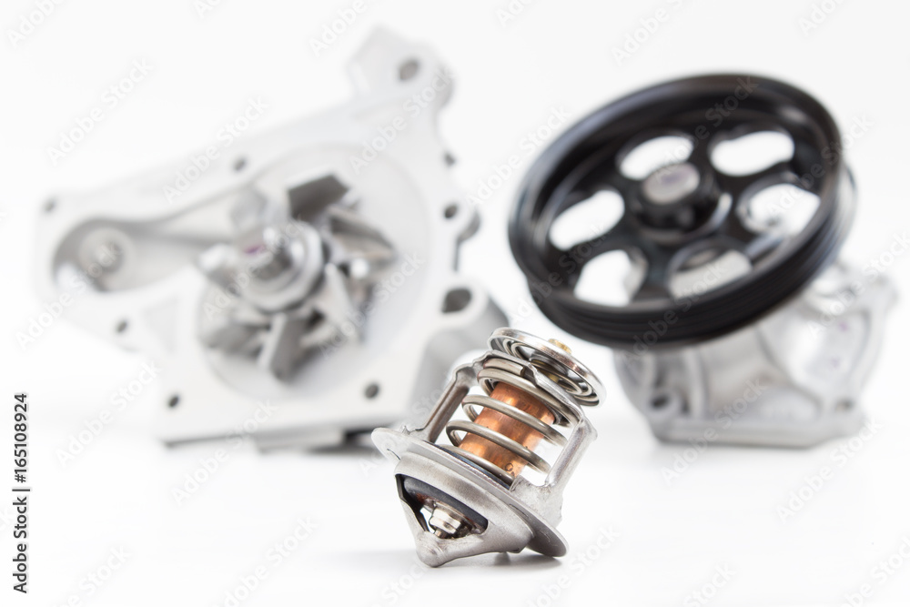 water pump and thermostat Stock Photo Adobe Stock