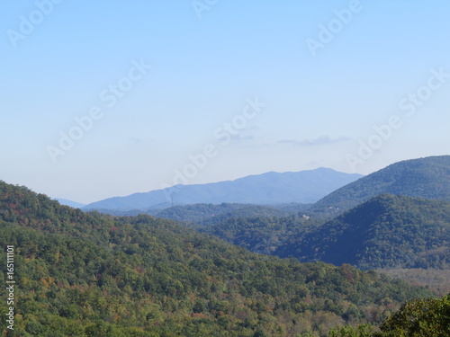 Clear view of the Great Smoky Mountains