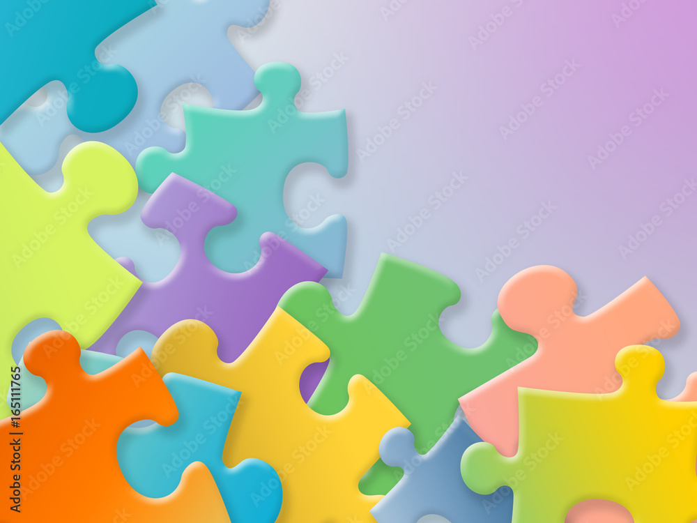 Obraz premium Abstract soft puzzle background