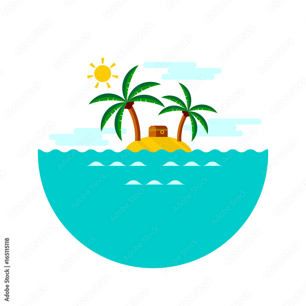 Obraz premium Treasure island.