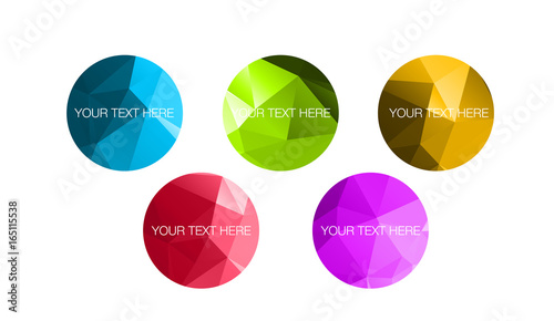 Low poly circles
