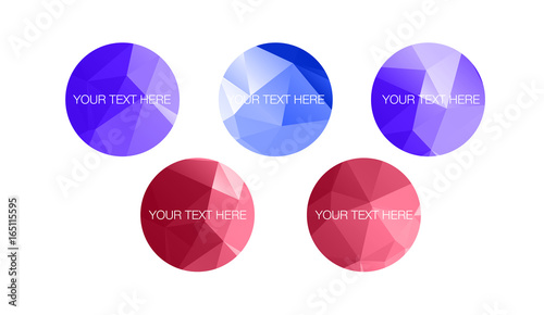 Low poly circles
