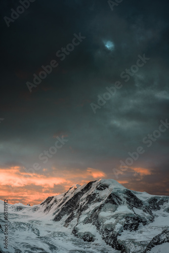 Lyskamm dark sunrise