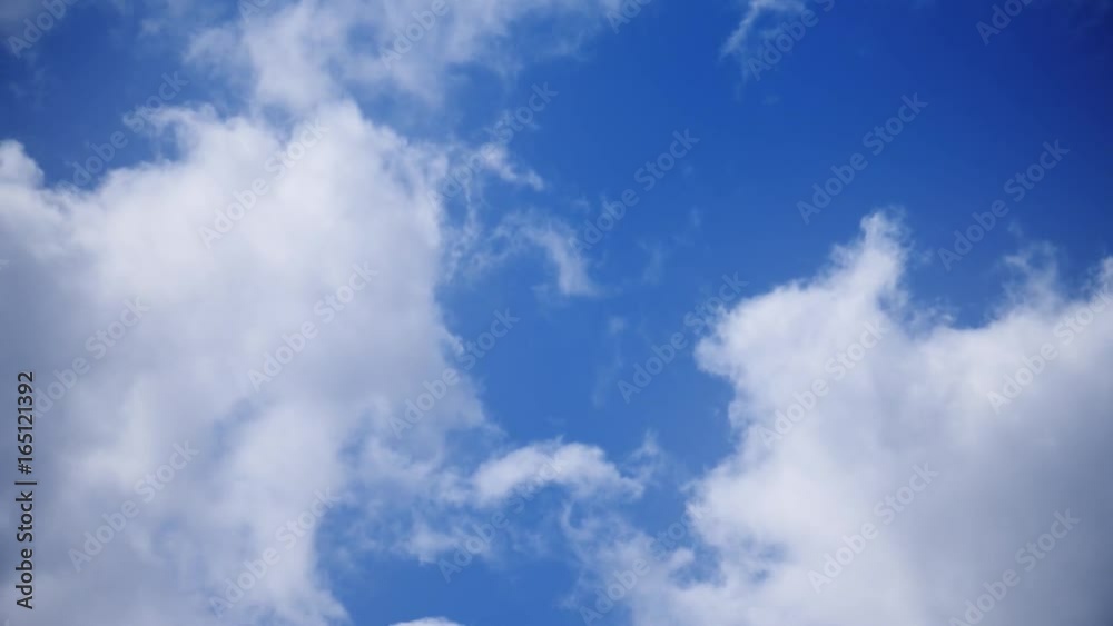 blue sky clouds time lapse