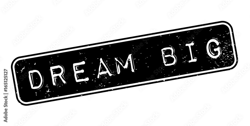 Dream Big rubber stamp. Grunge design with dust scratches. Effects can be easily removed for a clean, crisp look. Color is easily changed. Dream Big rubber stamp. Grunge design with dust scratches. Effects can be easily removed for a clean, crisp look. Color is easily changed.