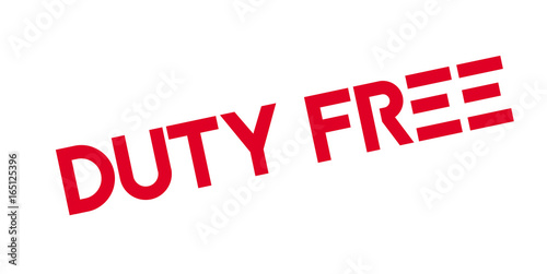 Duty Free rubber stamp. Grunge design with dust scratches. Effects can be easily removed for a clean, crisp look. Color is easily changed.