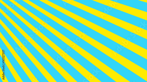 expanding geometric abstract lines with contrasting background blue yellow