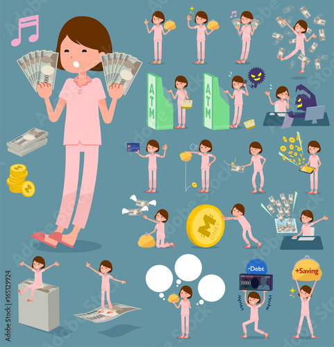 flat type patient woman_money