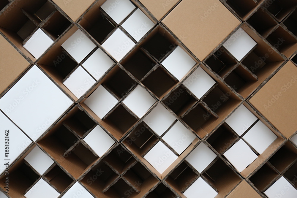 square boxes background