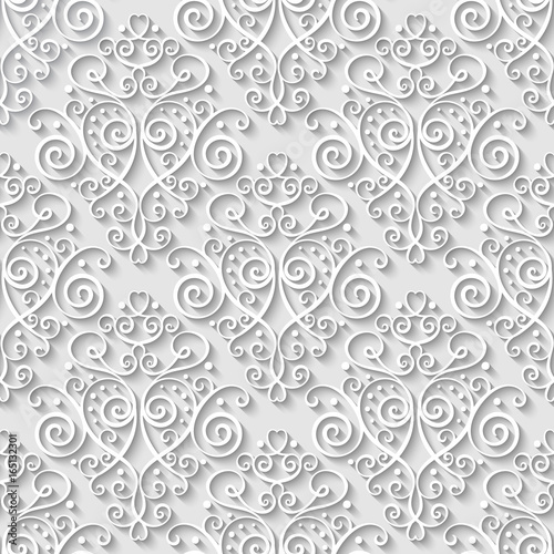 Abstract decorative 3d seamless pattern. Vector Illustration