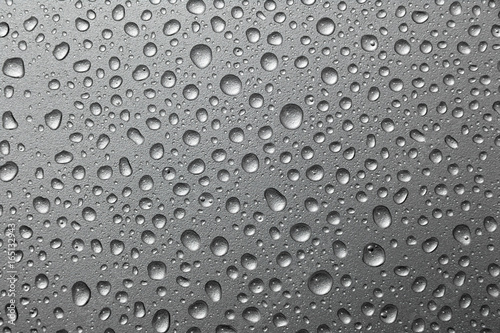 Wallpaper Mural abstract water drops on a silver background.water drop on silver metal background Torontodigital.ca