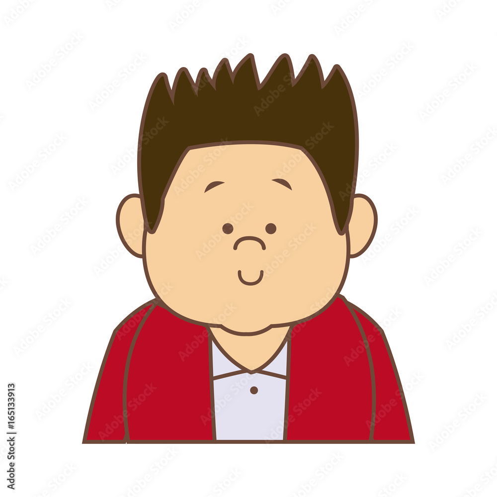 Obraz premium portrait man cartoon people avatar image