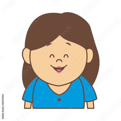 portrait woman female cartoon people smiling