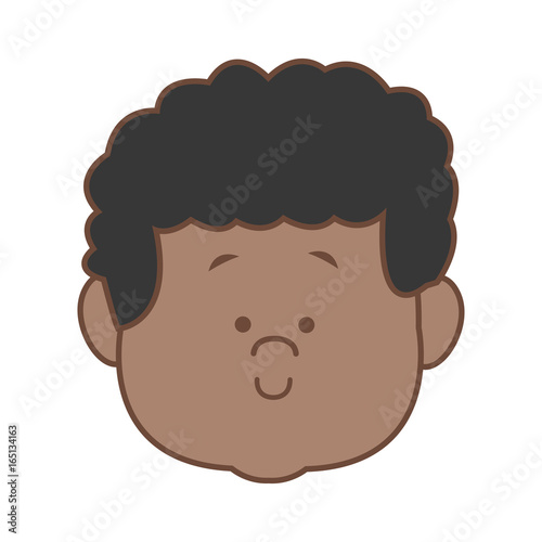 little boy face smile expression cartoon kid