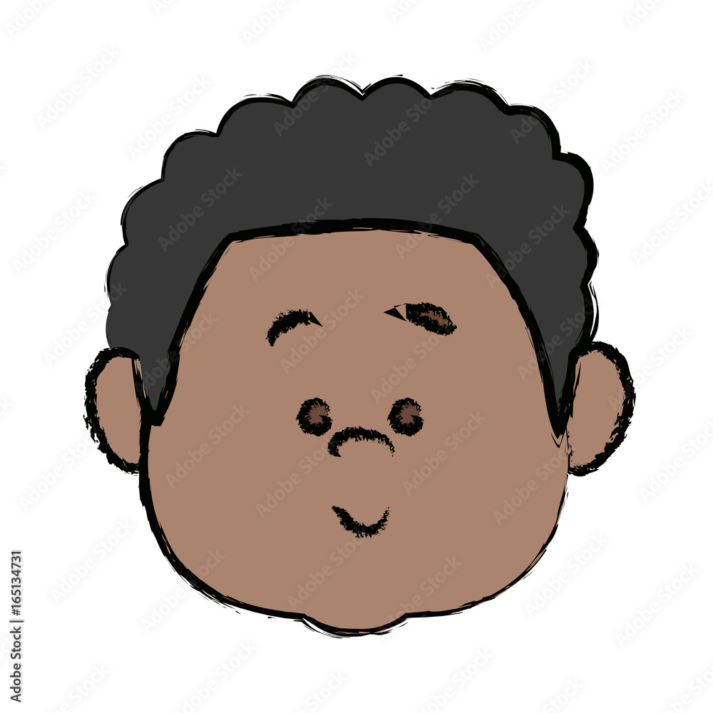 face cute little boy kid avatar person face cute little boy kid avatar person