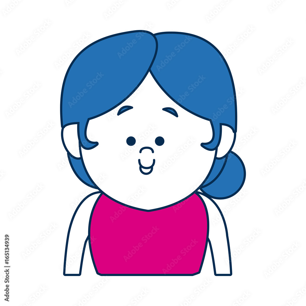 portrait woman avatar casual faceless image portrait woman avatar casual faceless image