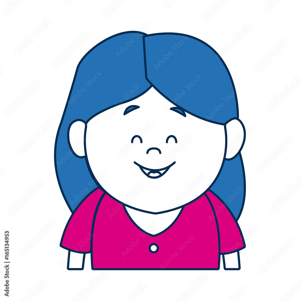 portrait woman avatar casual faceless image portrait woman avatar casual faceless image