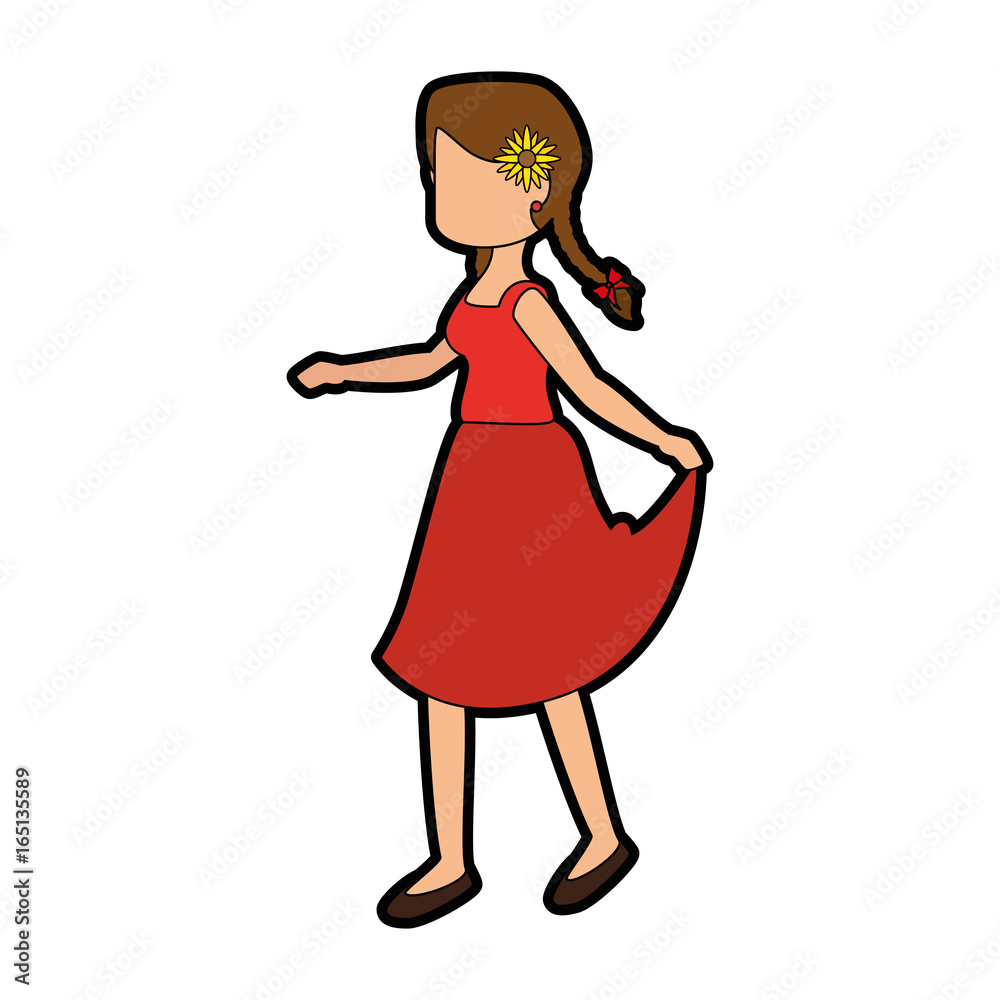 woman wearing a typical dress
icon over white background colorful design vector illustration woman wearing a typical dress
icon over white background colorful design vector illustration