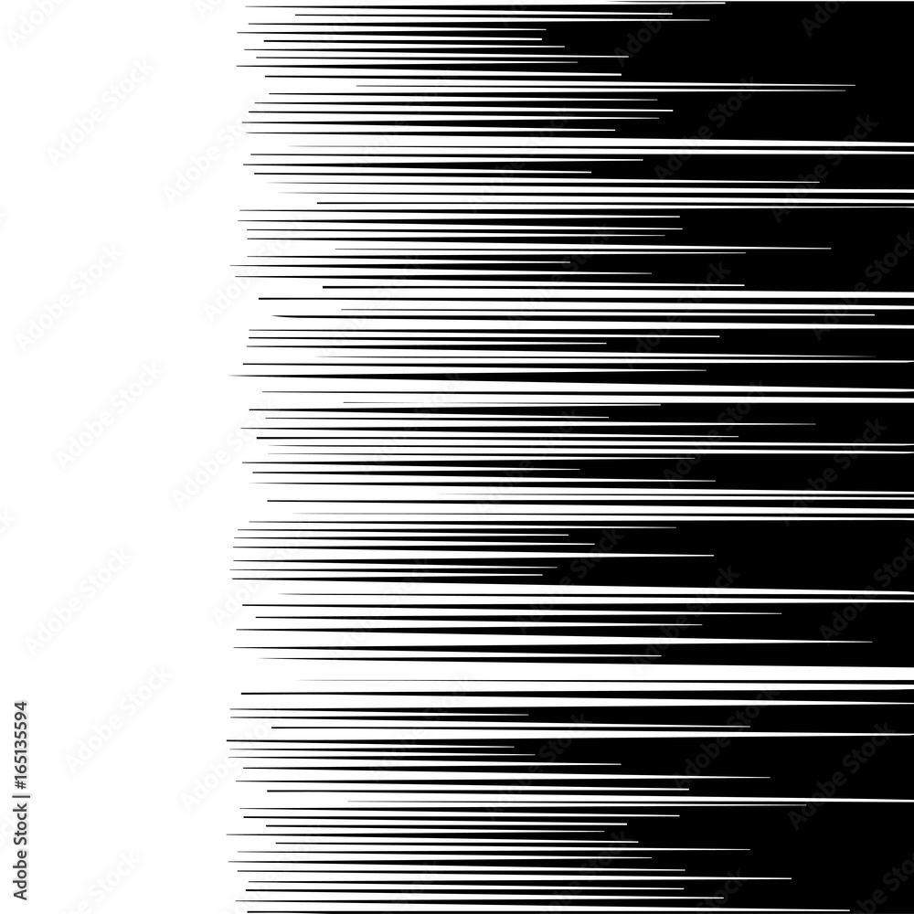Comic horizontal speed lines background Comic horizontal speed lines background