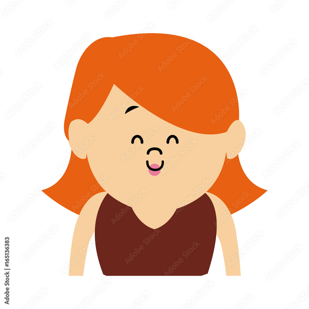portrait woman character people cartoon