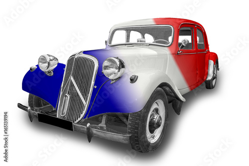 voiture au couleur de la France