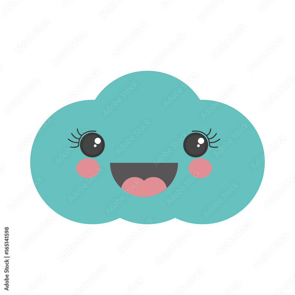 Cute cloud kawaii cartoon Cute cloud kawaii cartoon