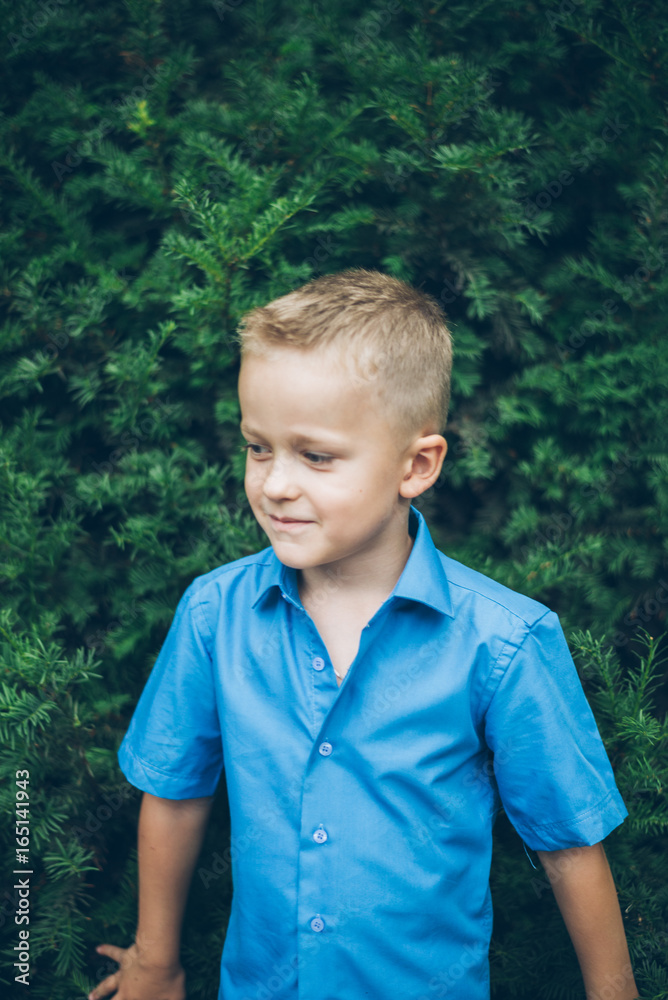 little Boy portrait in the park