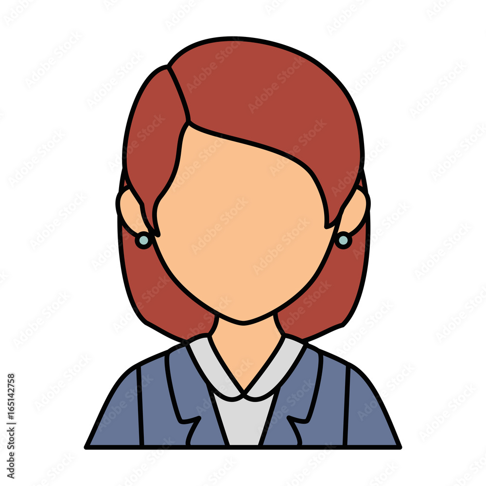 avatar woman icon over white background colorful design vector illustration avatar woman icon over white background colorful design vector illustration