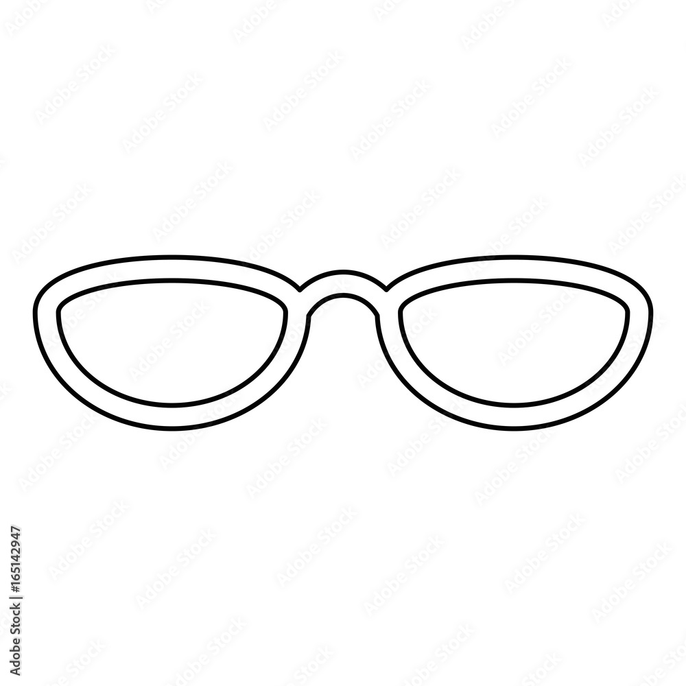 glasses accessory icon over white background vector illustration glasses accessory icon over white background vector illustration