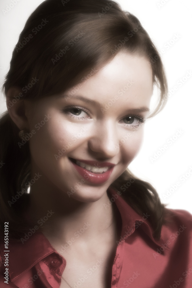 beautiful young woman with red lipstick beautiful young woman with red lipstick