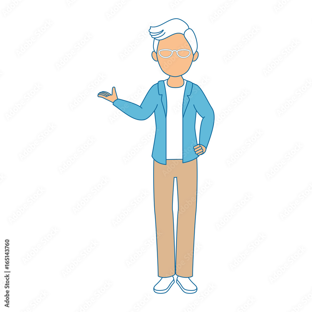 avatar man standing and wearing casual clothes icon over white background colorful design vector illustration avatar man standing and wearing casual clothes icon over white background colorful design vector illustration