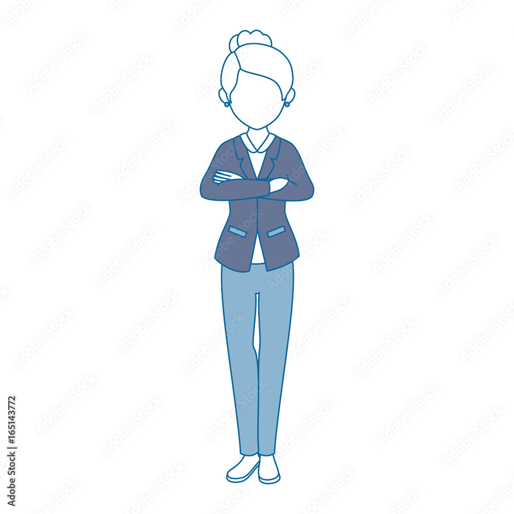 avatar woman standing and wearing casual clothes icon over white background colorful design vector illustration avatar woman standing and wearing casual clothes icon over white background colorful design vector illustration