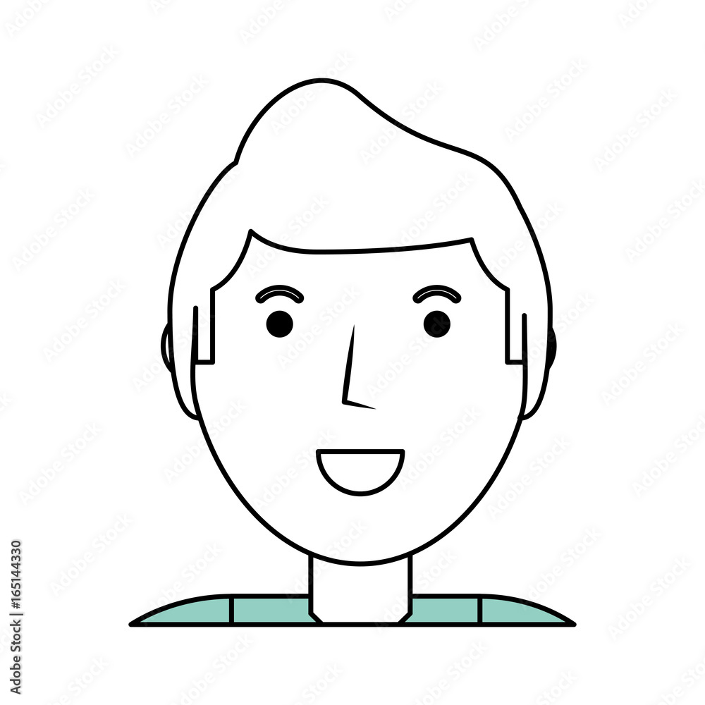 Young man cartoon