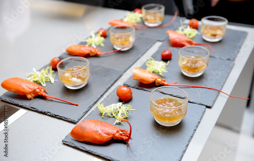 Freshly cooked lobster