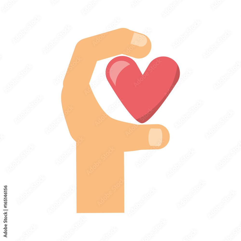 Obraz premium Hand with heart